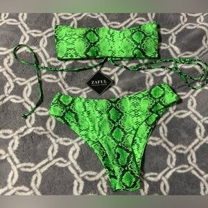 ✨Zaful Forever Young Neon Sexy Bikini✨